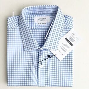 Ministry of Supply Men’s Performance Aero Dress Shirt Slim Fit Size XXL New